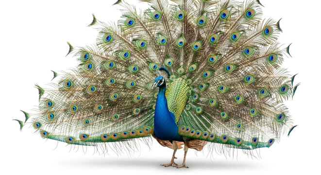 Beautiful peacock displaying its feathers stock photo for bird lovers and nature enthusiasts to enjoy now