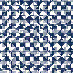 Geometric Seamless Pattern Background, Abstract Blue Square Line Optical Design, Modern Minimalist Wallpaper