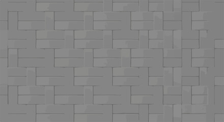 Gray brick background presents a clean, minimalist backdrop. Gray brick gives off calm mood,
