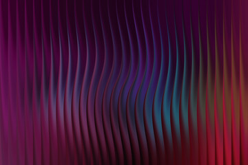 Abstract wavy vertical lines with a gradient of purple and blue colors
