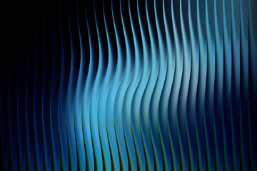 Abstract blue wavy lines pattern background, digital art