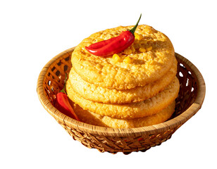  Festive Navajo Fry Bread Display with Southwestern Cultural Elements