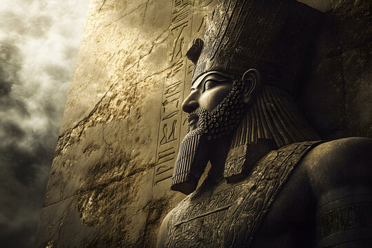 Anu - Mesopotamian Sky God - Enthroned Atop a Ziggurat  