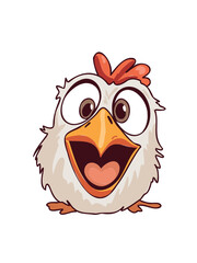 Vector illustration happy cartoon baby bird for children’s illustration