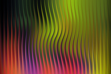 Abstract wavy vertical lines with vibrant gradient colors