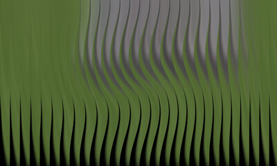 Obraz premium Abstract green and gray wavy lines pattern background