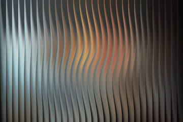 Abstract wavy vertical lines with a gradient of colors