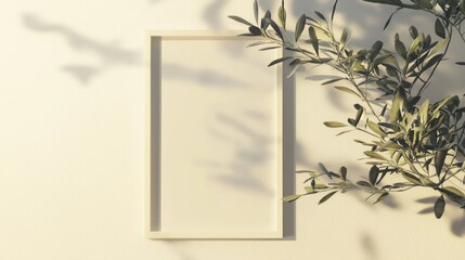 Empty picture frame nature