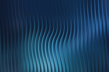 Abstract blue wavy vertical lines background