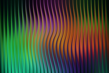 Abstract wavy vertical lines with gradient color transition