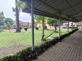 background of the corridor at the training institute