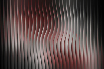 Abstract wavy lines with red and grey gradient texture