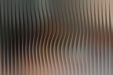 Abstract wavy vertical lines with a metallic sheen and soft lighting