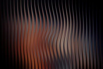 Abstract wavy vertical lines with warm and cool color gradients