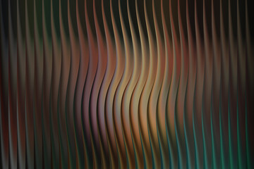Abstract wavy vertical lines with a gradient of warm and cool colors