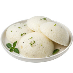 Idli Indian illustration isolated on transparent background  
