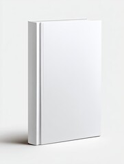 Blank white book, vertical