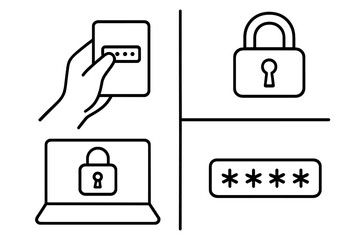 Obraz premium Secure password management methods for online safety and protection of personal information