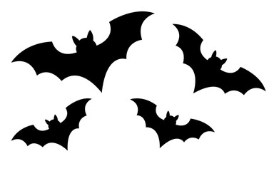 Group of halloween bat