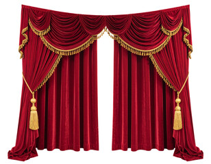 red theater curtain