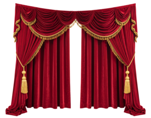 red theater curtain