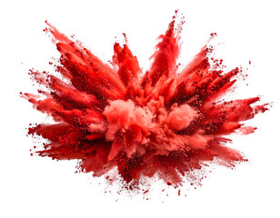 red paint splash isolated