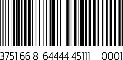 Barcode isolated. Code stripes sticker, Barcode labels. Simple fake bar code, Bar code for web design, Barcode product distribution icon