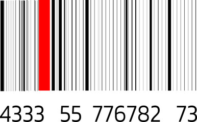 Barcode isolated. Code stripes sticker, Barcode labels. Simple fake bar code, Bar code for web design, Barcode product distribution icon