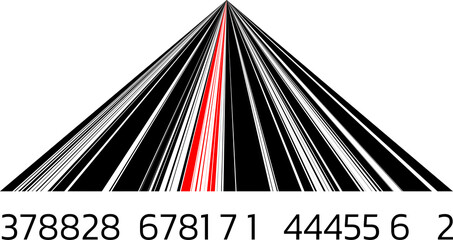 Barcode isolated. Code stripes sticker, Barcode labels. Simple fake bar code, Bar code for web design, Barcode product distribution icon