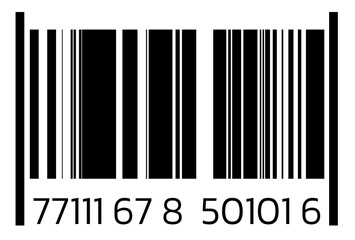 Barcode isolated. Code stripes sticker, Barcode labels. Simple fake bar code, Bar code for web design, Barcode product distribution icon