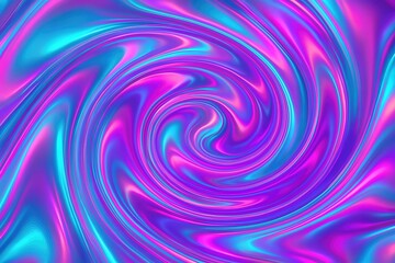 Neon Purple Blue Swirl Abstract Background