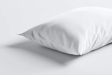 Soft White Pillow on Clean Surface for Home Decor and Comfort