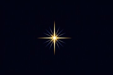 Fototapeta premium Radiant Star Symbolizing Hope and Bright Futures