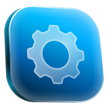 Gear settings 3D icon
