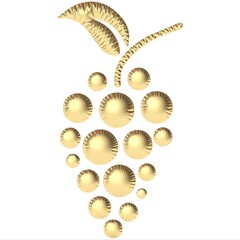 Weintrauben goldfarben