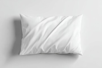 Obraz premium Smooth White Pillow on Soft Background for Home Decor Themes