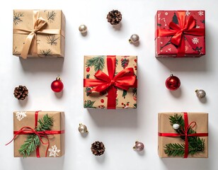 Christmas Gift Wrapping Arrangement.