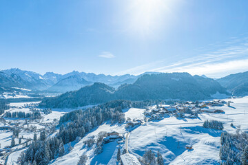 Traumwinter im Oberallg&auml;u rund um den Kurort Fischen im Illertal