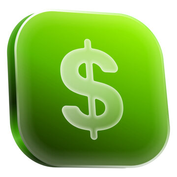 Dollar money 3D icon
