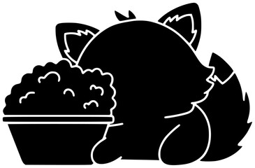 wolf illustration animal silhouette wildlife logo nature icon wild outline forest cartoon cute bear mammal predator collection art white shape adults vector graphic background