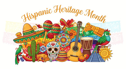 Hispanic Heritage Month Celebration Cultural Traditions Art