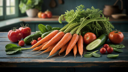 Fresh Garden Harvest Still Life