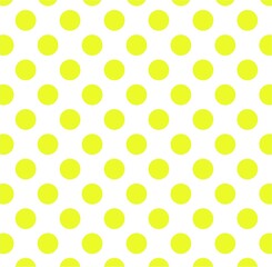 Seamless green polka dot vector pattern, retro fabric and wallpaper background.