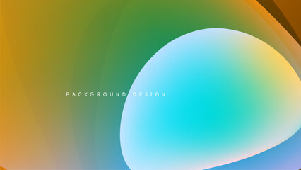 Abstract gradients blend, creating fluid shapes. Vivid colors dominate dark background. Modern design element.