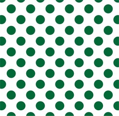 seamless polka dots pattern dark green 