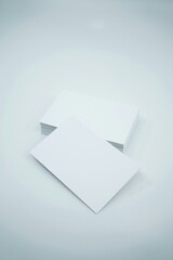 white envelope on blue