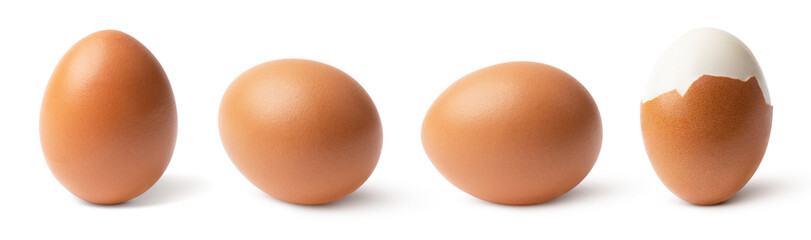 eggs isolated on white background