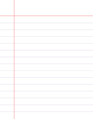 Blank lined paper ready for writing and Blank graph paper with purple grid lines.