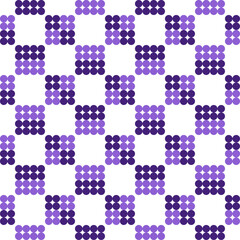 two tone purple polka dots circle, flower background for backdrop and wallpaper template. repeat seamless style design for fabric printing, checkerboard