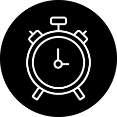 Alarm Clock line icon style